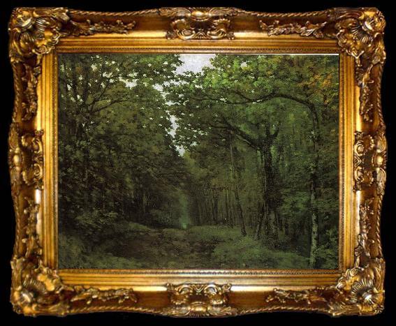 framed  Alfred Sisley Avenue of Chestnut Trees, ta009-2